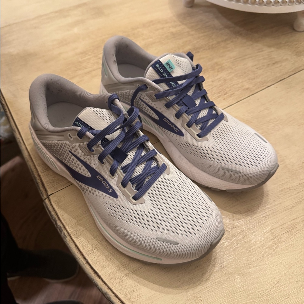Brooks Gray and Blue Running Shoes